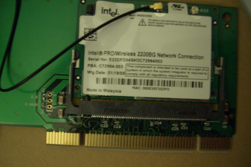 close-up pic pci card